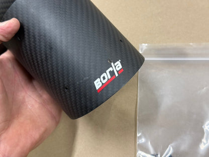 2018-2023 Ford Mustang GT 5.0L Borla Carbon Fiber Exhaust Tips (2) "Used"