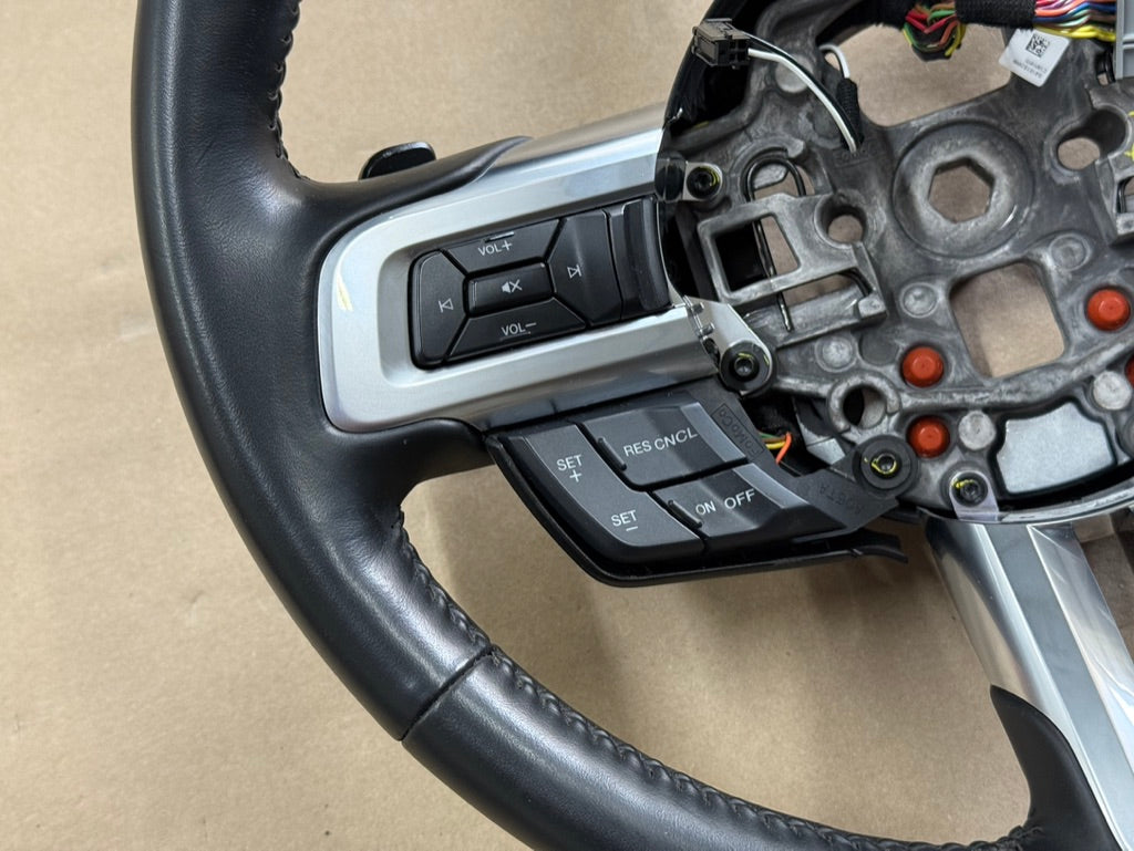 2018-2023 Ford Mustang Leather Steering Wheel "Auto"  38k mi