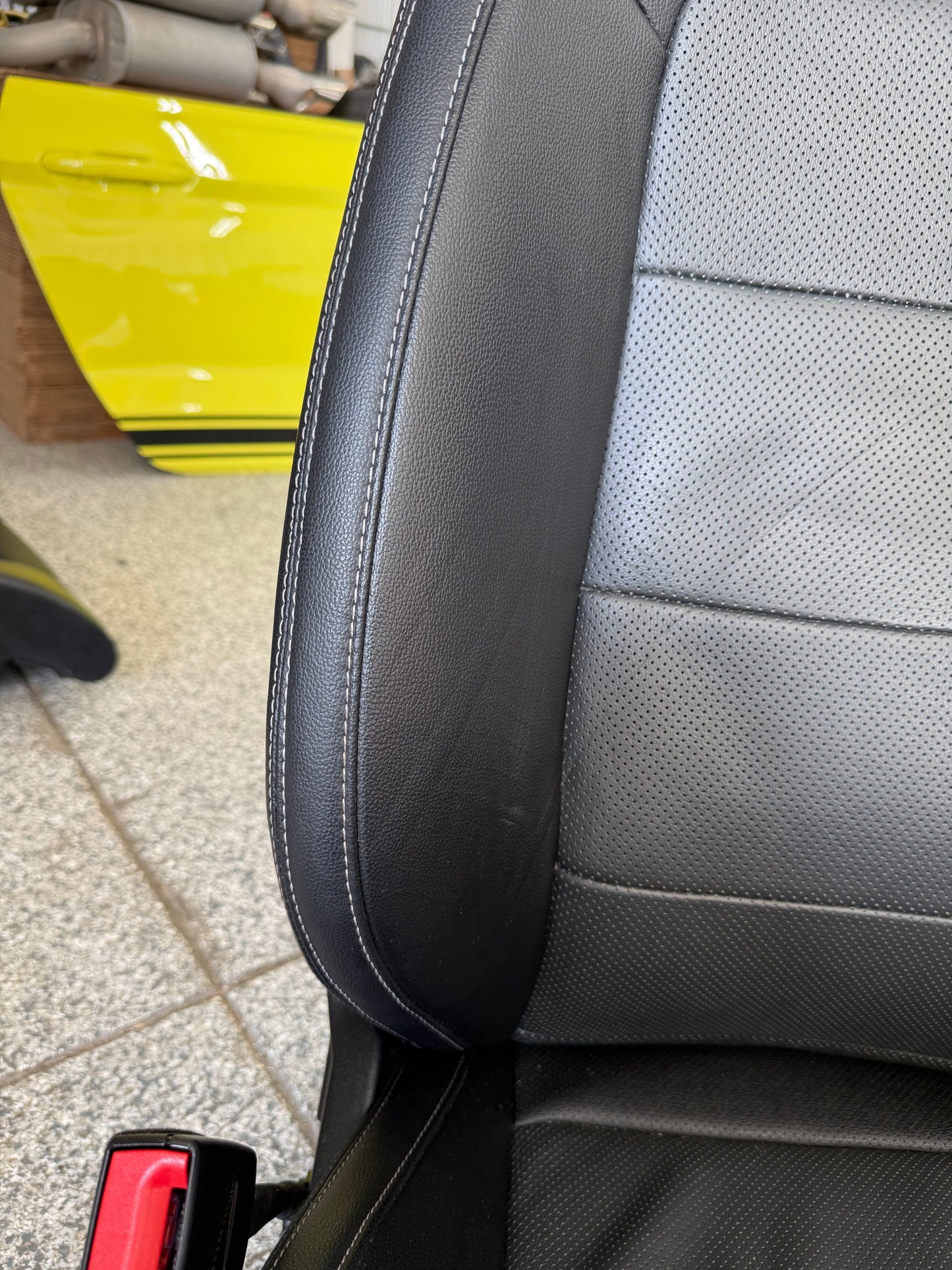 2018-2023 Ford Mustang GT Black Leather Convertible Front & Rear Seats
