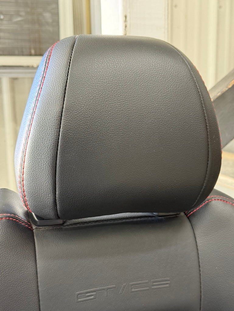 2018-2023 Ford Mustang GT California Special Front Rear Seats Black Red Stitch