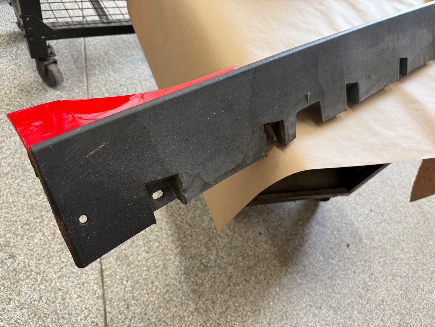 2015-2023 Mustang GT V6 LH Side Skirt Molding Driver Side "Race Red"