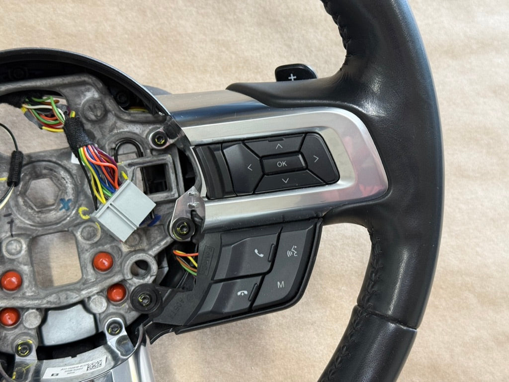 2018-2023 Ford Mustang Leather Steering Wheel Automatic Paddle Shifters