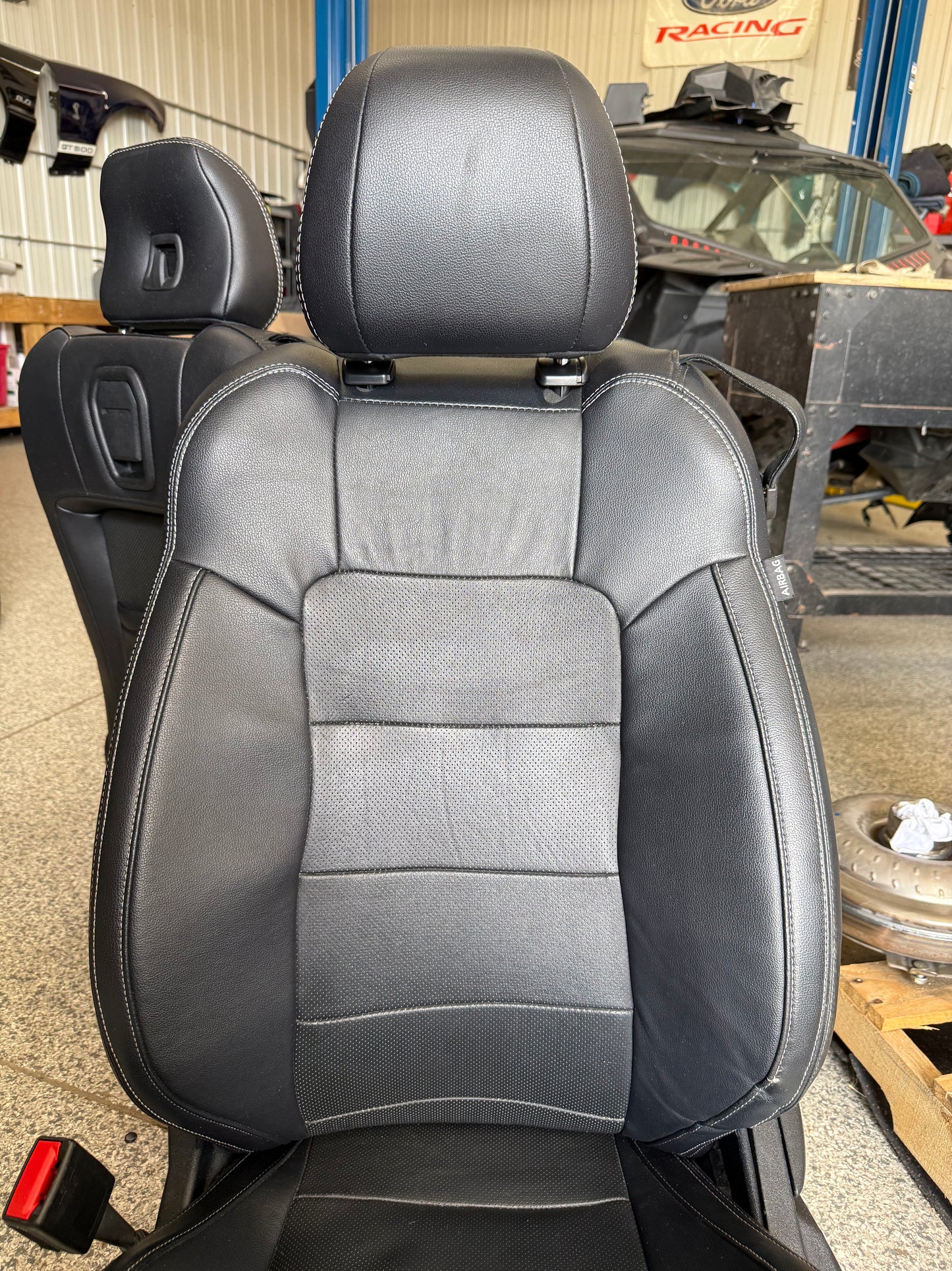 2015-2017 Ford Mustang GT Premium Leather Front Rear Seats Black Heated/Cooled