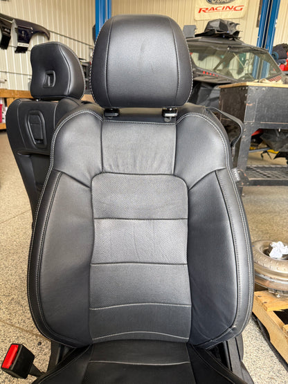 2015-2017 Ford Mustang GT Premium Leather Front Rear Seats Black Heated/Cooled