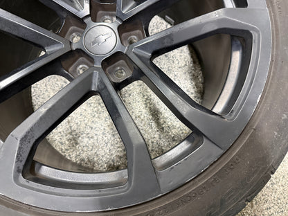 2012-2015 Chevrolet Camaro ZL1 20x11" Black Wheel Rim Tire Firestone 305/35/20