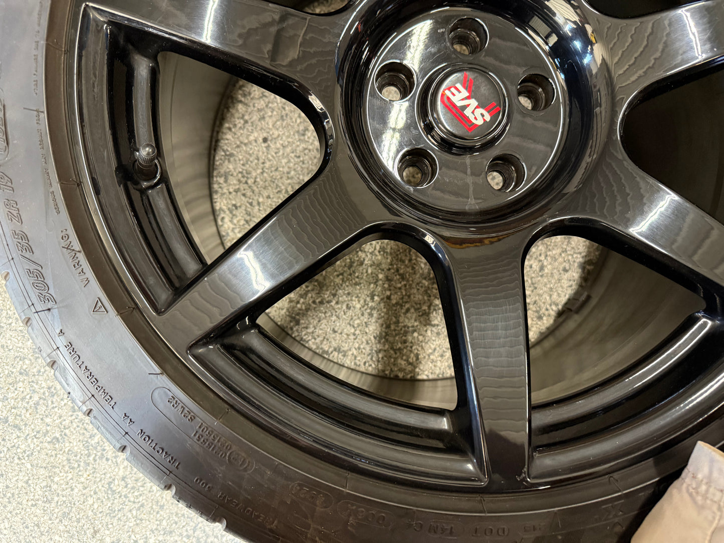 2015-2026 Mustang SVE R350 19x11" Wheel Tire 305/35/19 Michelin Pilot SS