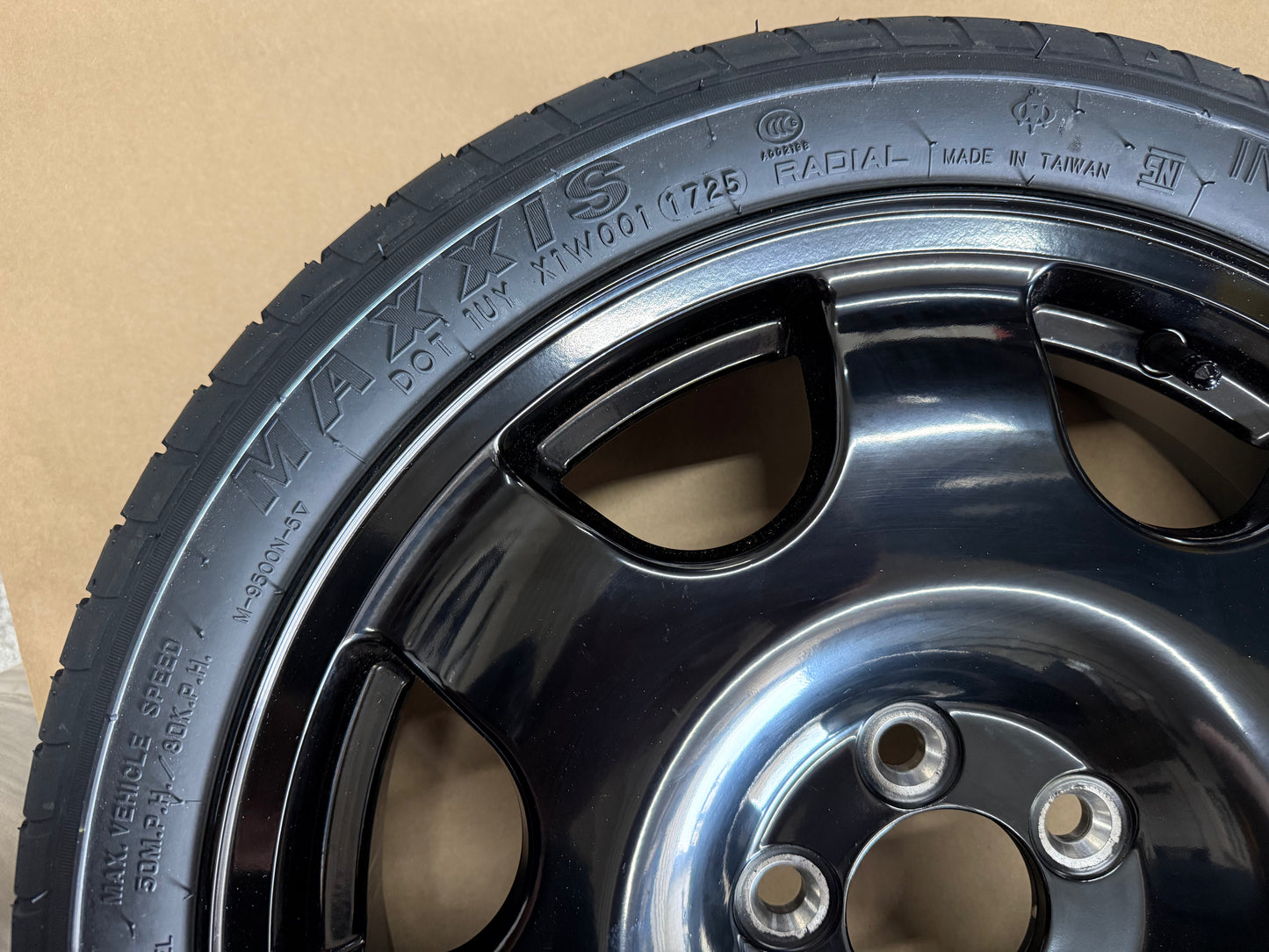 2015-2026 Ford Mustang GT Spare Tire 155/60/18 "Black"