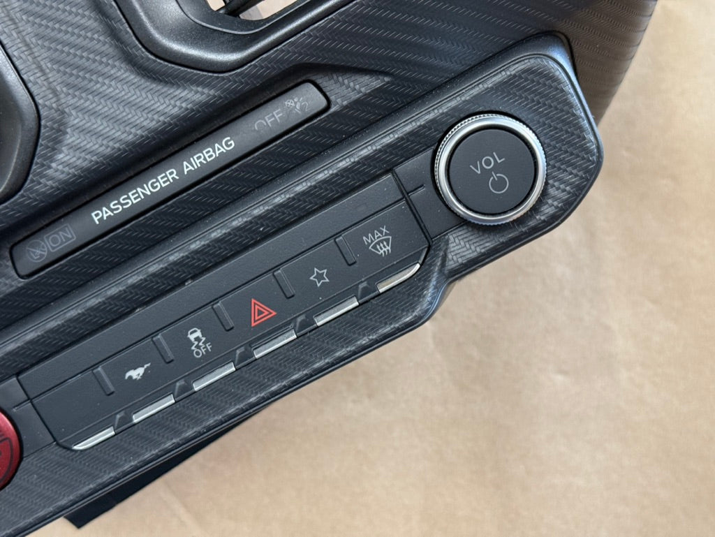 2024-2026 Ford Mustang S650 Center Dash Trim Air Vents Push Start Bezel Panel