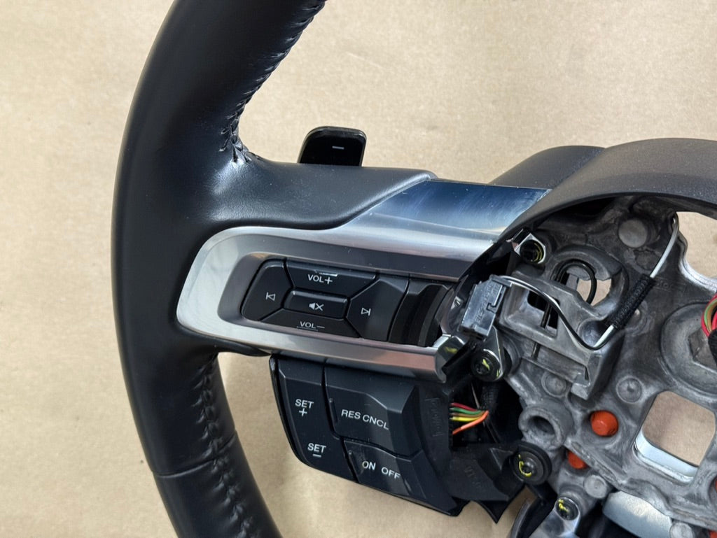 2018-2023 Ford Mustang Leather Steering Wheel "Auto"  38k mi