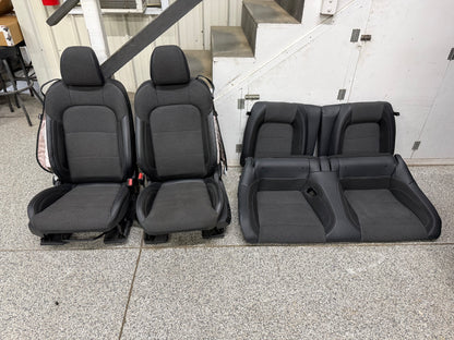 2024-2026 Ford Mustang GT Black Cloth Leather Seats Coupe