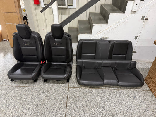 2010-2015 Chevy Camaro SS 45th Anniv. Black Leather Seats Front & Rear Coupe