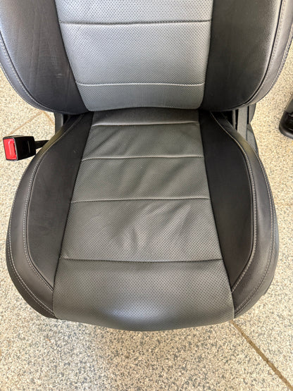 2018-2023 Ford Mustang GT Black Leather Convertible Front & Rear Seats