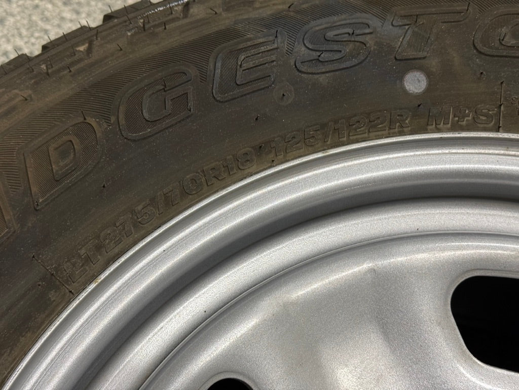 2023-2025 Ford F-250 F-350 Super Duty Spare Tire Bridgestone 275/70/18