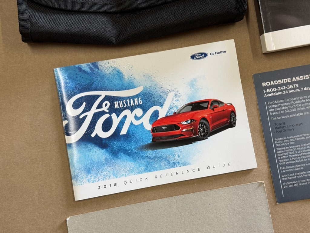 2018 Ford Mustang GT Owners Manual And Literature w/Cover