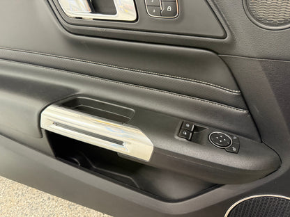 2018-2023 Mustang GT V6 EcoBoost LH RH Premium Leather Insert Door Panels Pair