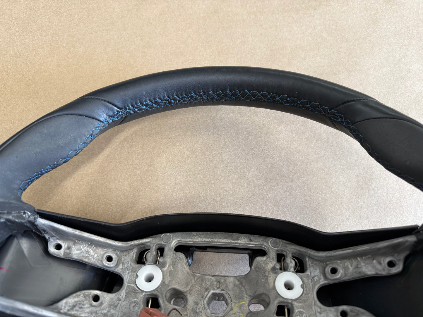 2024-2026 Ford Mustang Dark Horse Suede Leather Steering Wheel "Manual"