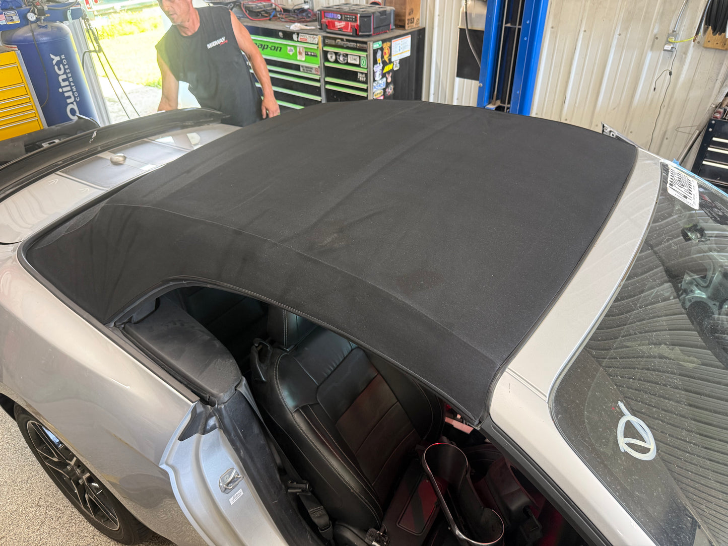 2018-2023 Ford Mustang GT Convertible Top Assembly Black Cloth Frame Complete