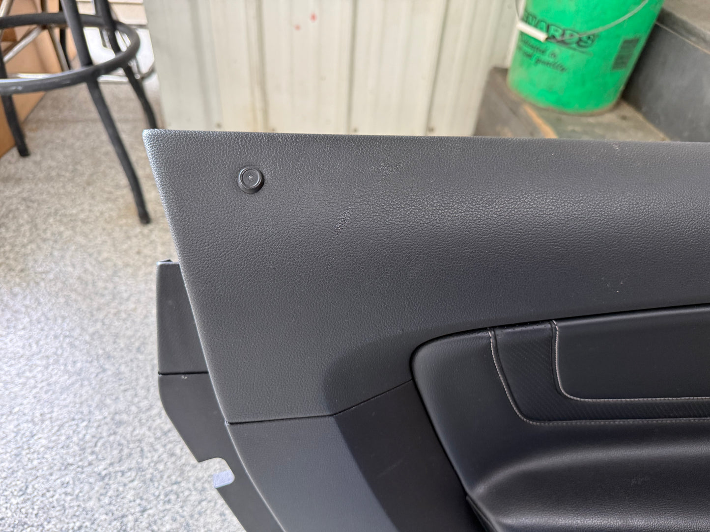 2018-2023 Mustang GT V6 EcoBoost LH RH Premium Leather Insert Door Panels Pair