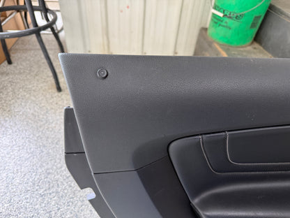 2018-2023 Mustang GT V6 EcoBoost LH RH Premium Leather Insert Door Panels Pair