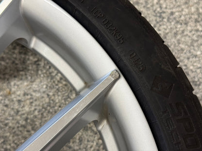 2015-2026 Mustang Niche Prodigy 5 20x9" Silver Wheel/Tire 275/30/20 Continental