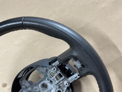 2015 Ford Mustang 50th Anniversary Bare Leather Steering Wheel Black "Auto"