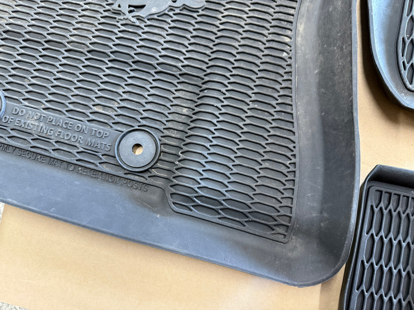 2015-2023 Ford Mustang Rubber Front & Rear Floor Mats