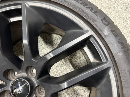 2015-2023 Ford Mustang GT Black Wheel Rim 20x9" General G Max 275/35/20
