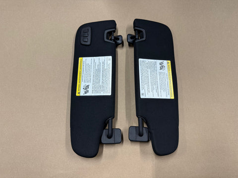 2015-2023 Ford Mustang Coupe Sun Visors Pair "Home Link"