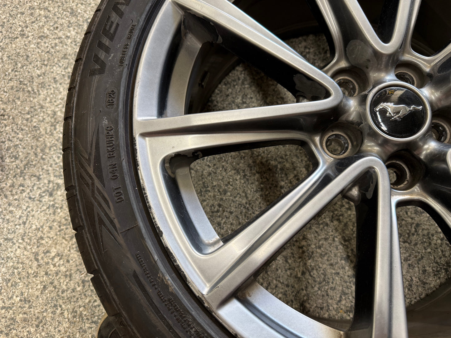 2015-2023 Ford Mustang GT Wheel Rim 19"x8.5" Fortune Viento 255/40/19