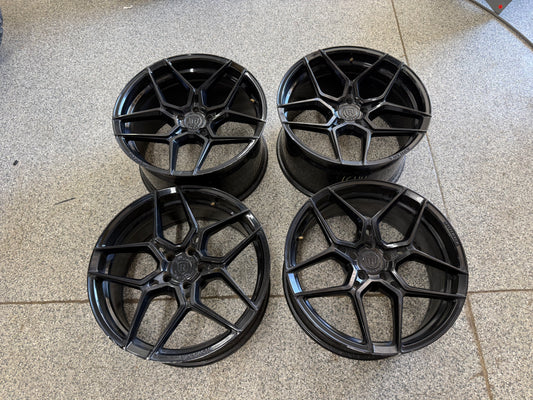 2015-2023 Ford Mustang GT Rohana RFX11 Gloss Black Wheels Set of 4 20x9" 20x11"