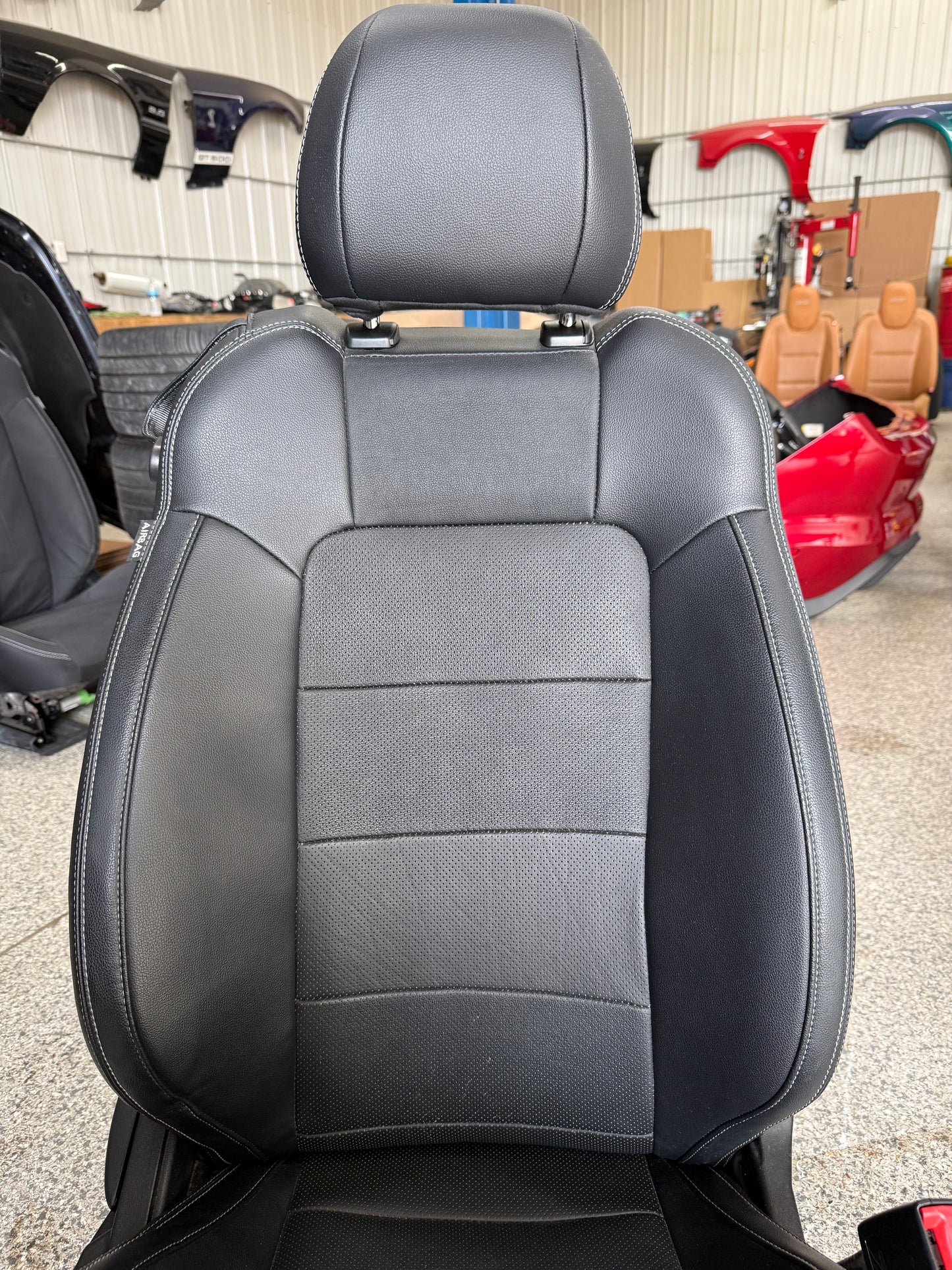 2015-2017 Ford Mustang GT Premium Leather Front Rear Seats Black Heated/Cooled