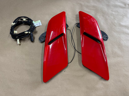 2015-2017 Ford Mustang GT Hood Insert Vents RH LH Pair "Race Red"