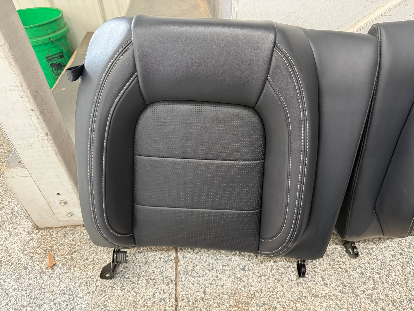 2024-2026 Ford Mustang GT Black Leather Coupe Front & Rear Seats