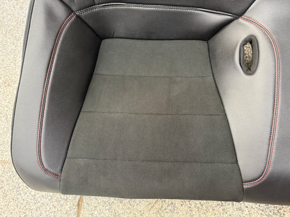 2018-2023 Ford Mustang GT/CS Black Leather/Suede Coupe Rear Seats