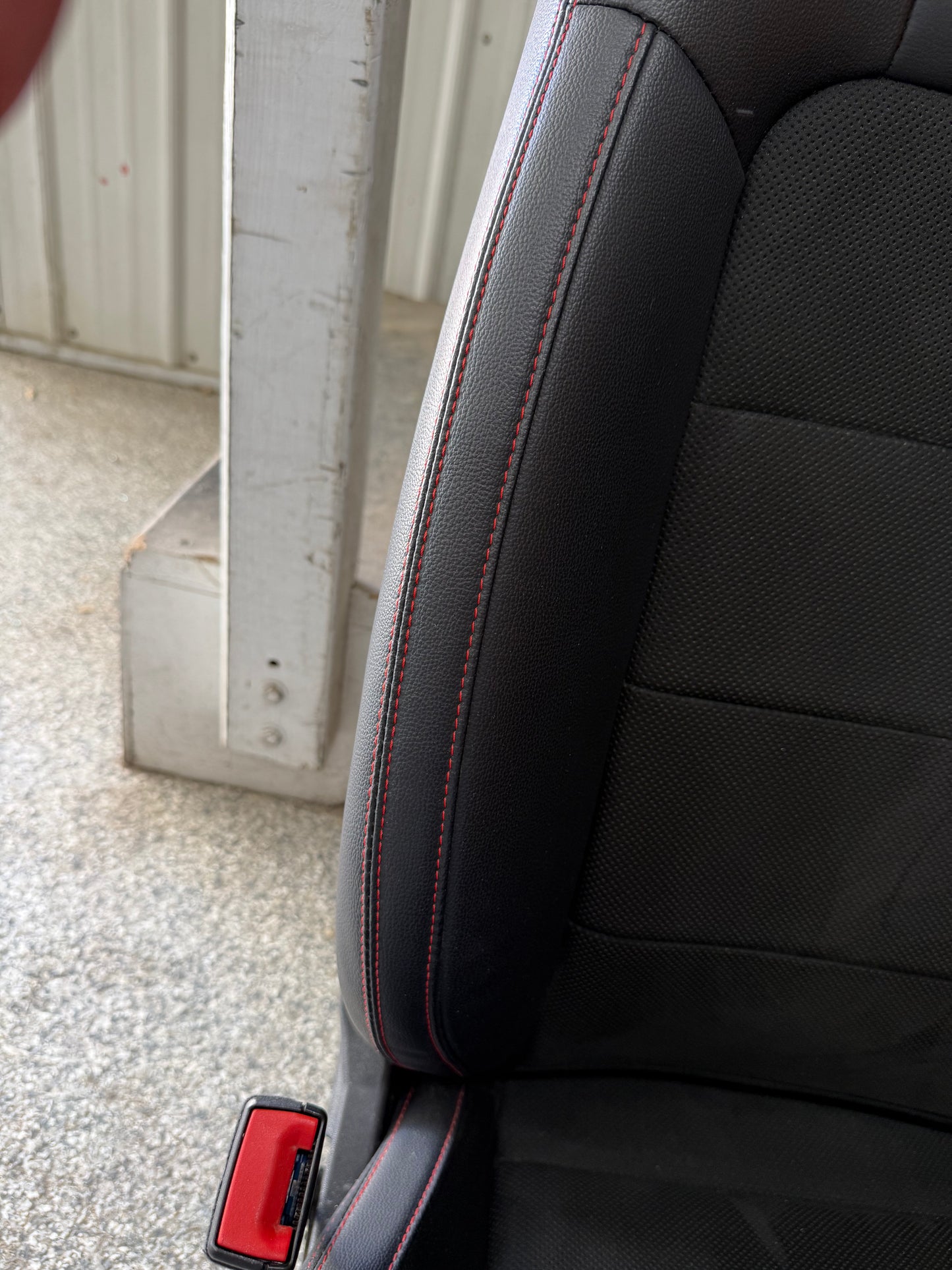 2018-2023 Ford Mustang GT California Special Front Rear Seats Black Red Stitch