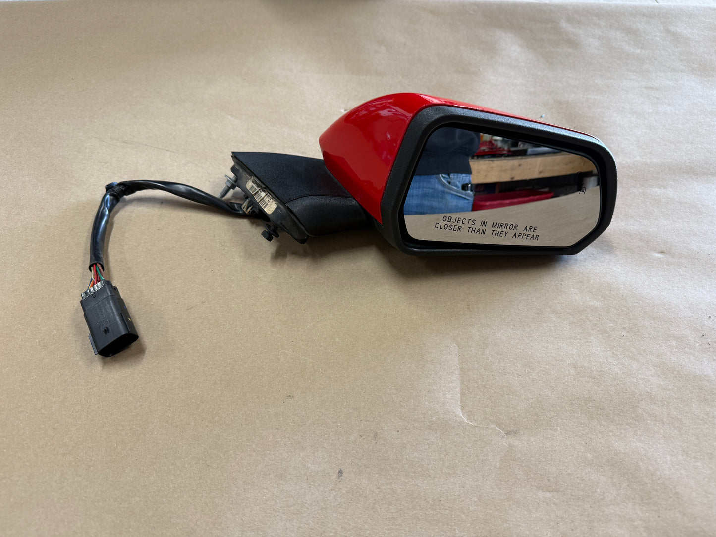 2015-2020 Ford Mustang GT RH Passenger Side Mirror "Race Red"