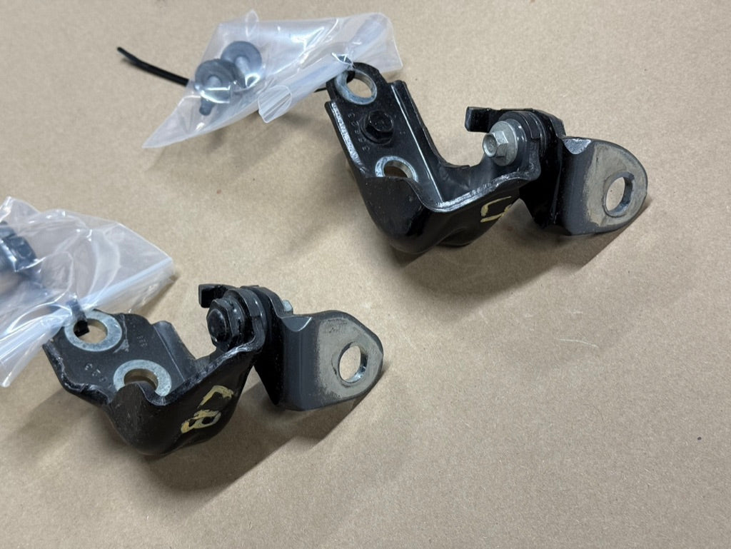 2024-2026 Ford Mustang Door Hinges LH Driver Side Upper Lower "Black"