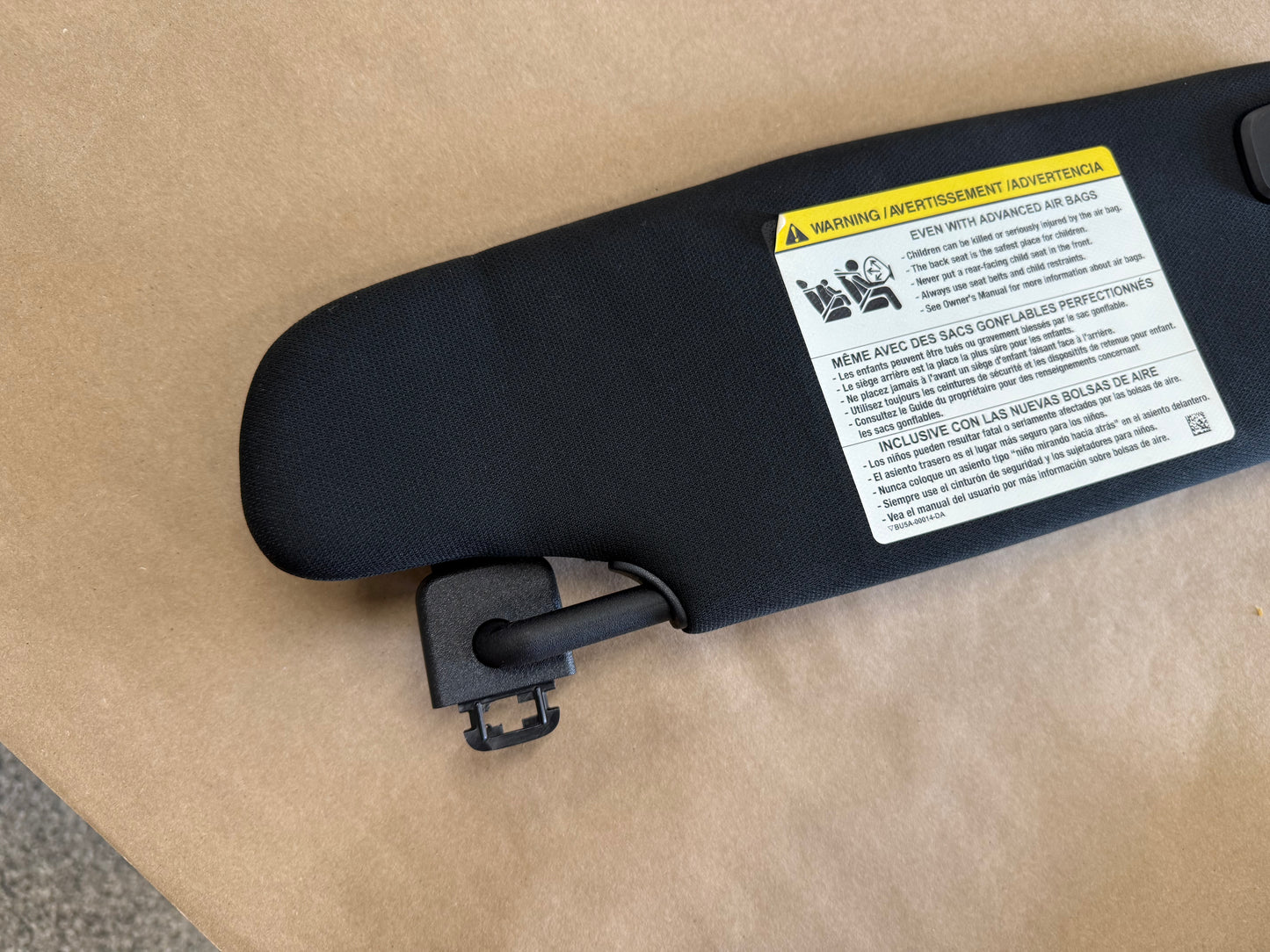2015-2023 Ford Mustang Coupe Sun Visors Pair "Home Link"