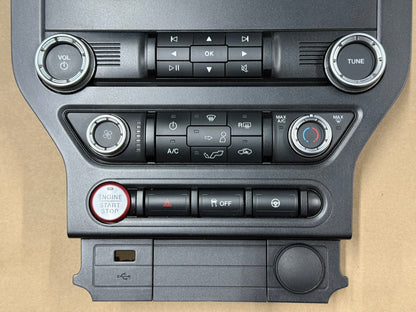2018-2023 Ford Mustang GT Face Plate Radio Trim Piece