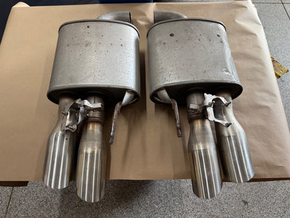 2018-2023 Ford Mustang GT Active Exhaust Quad Tip Mufflers
