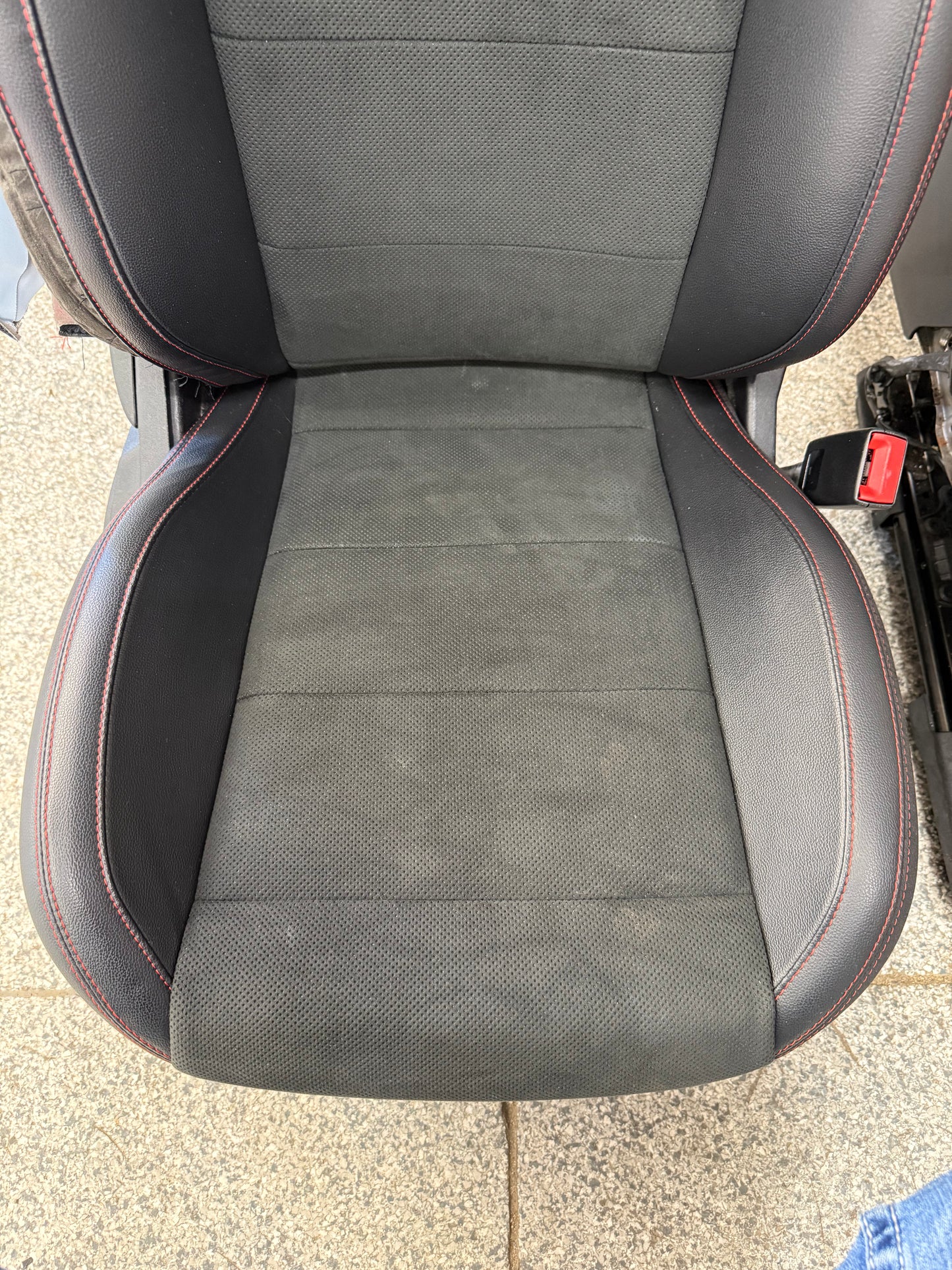 2018-2023 Ford Mustang GT/CS Leather/Suede Front Seats Black Heated/Cooled