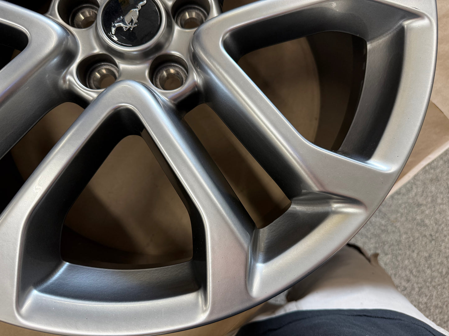 2015-2023 Ford Mustang GT Silver Wheel Rim 20x9"