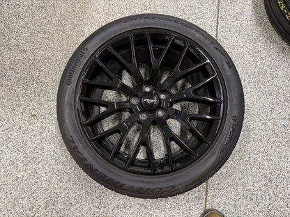 2015-2023 Mustang GT 5.0 19x9.5" Wheel Rim PP1 Rear 275/40/19 Continental