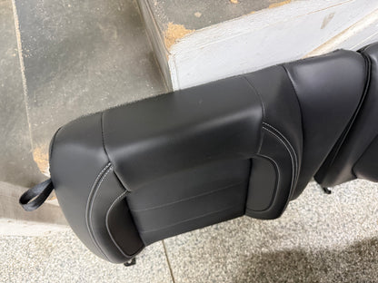 2018-2023 Ford Mustang GT Black Leather Coupe Rear Seats
