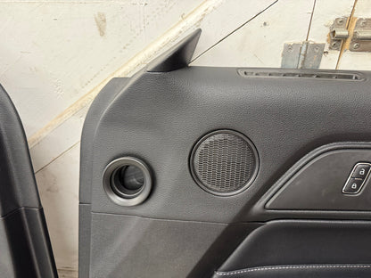 2018-2023 Mustang GT V6 EcoBoost LH RH Premium Leather Insert Door Panels Pair