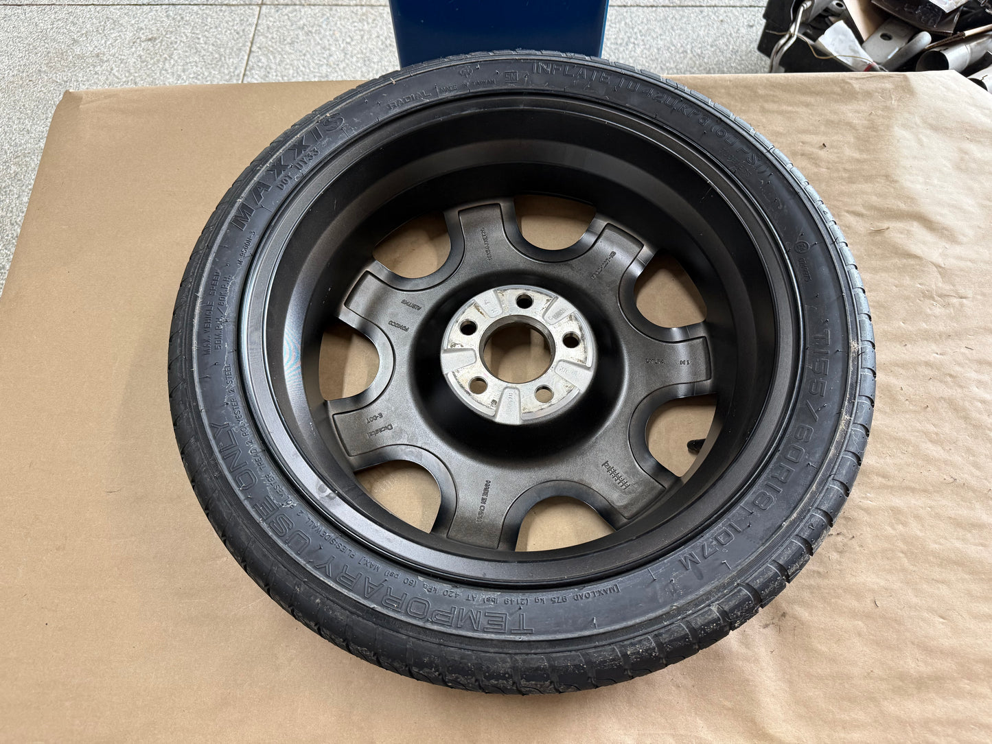 2015-2026 Ford Mustang GT Spare Tire 155/60/18 "Black"