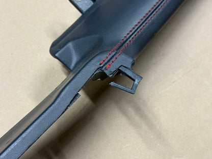 2024-2026 Ford Mustang S650 Dash Trim Leather Pieces RH LH "Red Stitching"