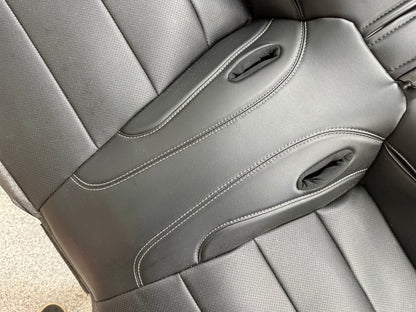 2018-2023 Ford Mustang GT Black Leather Coupe Rear Seat Covers