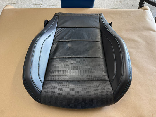 2018-2023 Ford Mustang LH Driver Side Front Lower Leather Seat Cover Blue Stitch