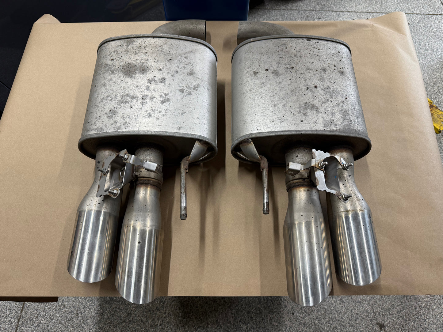 2018-2023 Ford Mustang GT Active Exhaust Quad Tip Mufflers